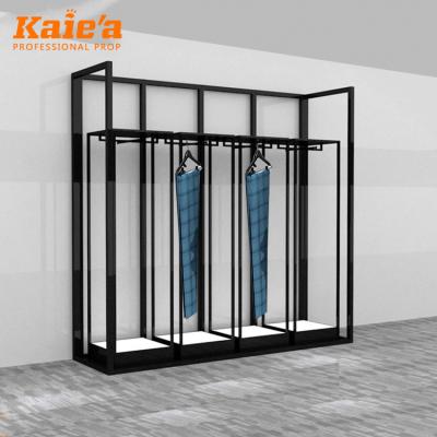 China Fashion Factory Price Metal Clothes Display Rack Wall Mounted Metal Garment Rack Display for sale