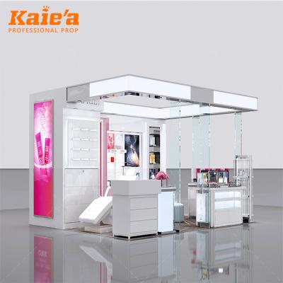 China New Unique Design Perfume Display Kiosk Fashion Store Decoration Cosmetic Design For Cosmetic Display for sale