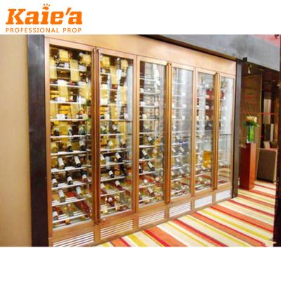 China Pharmacy Display Liquor Store Decoration Wooden Wine Store Fixtures Shopfittings Display for sale