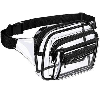 China Clear Transparent Fanny Pack Purse Waist Bags Clear Fanny Pack Waist Bag Stage Bag Multifunctional Clear Universal Approved Waist Pack for sale