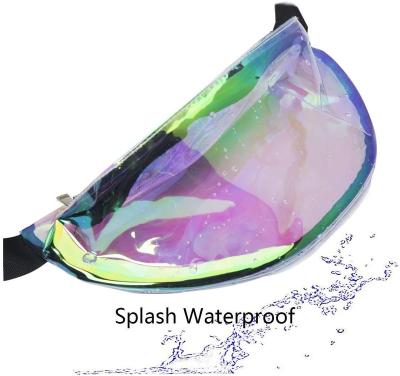 China Multifunctional Clear Holographic Fanny Pack Iridescent Fanny Pack for Women for sale