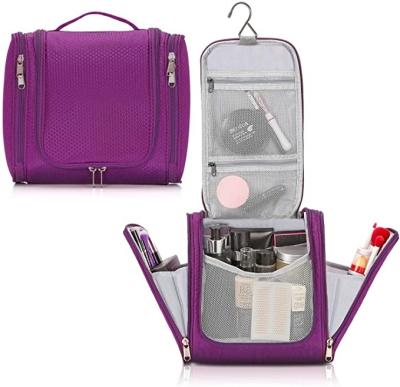 China LOW MOQ Organizer Portable Waterproof Hanging Travel Toiletry Bag Durable Custom Makeup Storage for sale