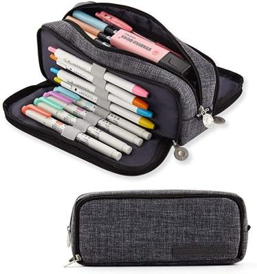 China Schools & Low MOQ office canvas pencil case for sale