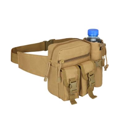 China Anti Theft Tactical Waist Bags Fanny Pack Waterproof Military Belt Bag With Water Bottle Holder for sale