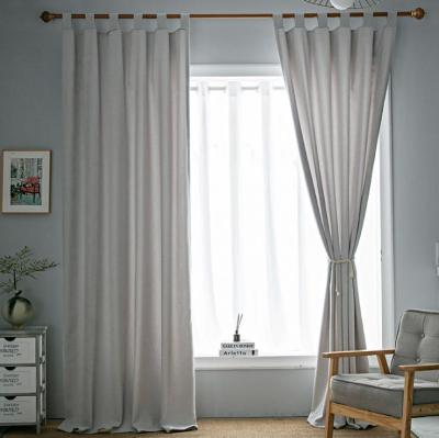 China Blackout Solid Color Unique Decorative High Quality Curtains String Ready Made Curtains for sale