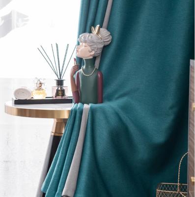 China 2021 New Style Wholesale Blackout Luxury Window Curtain Travel Blackout Sheer Curtain for sale