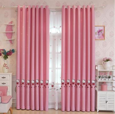 China Cute Blackout Blackout Nordic Pink Digital Printing Girls Kids Decoration Room Insulating Blackout Washable Custom Curtain for sale