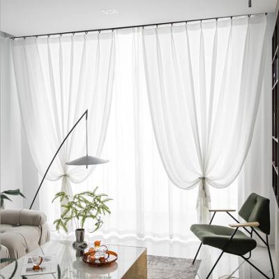 China Good blackout factory manufactures high quality bedroom window fabric curtain voile curtain for sale