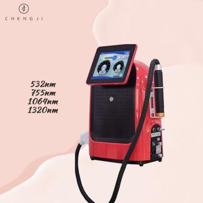 China 220V Q Switched Nd Yag Laser Machine Portable Pico Laser Machine 1064nm 755nm 532nm for sale