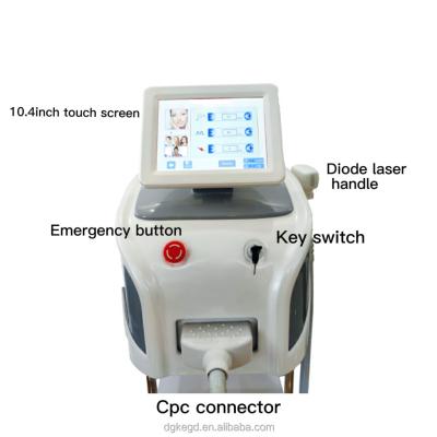 China Diode Laser Hair Removal Machine 755nm 808nm 1064nm Laser Hair Removal Equipment Professional for sale