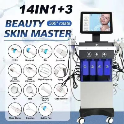 China Multifunction Hydra Facial Machine Stationary Oxygen Beauty Machine 14 In 1 for sale