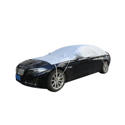 China Waterproof Windshield Car Cover Professional Outdoor Water Resistant Half Car Cover For Sale for sale