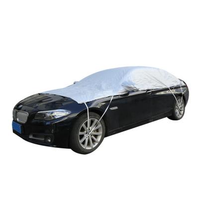 China Water Resistant Windshield Car Cover Half Sunshade Protector Car Retractable Waterproof Car Cover for sale