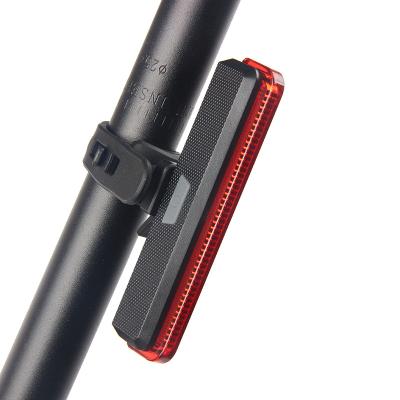 China Green Renewable Energy Lighting 2213 Bicycle Tail Light Mountain Bike Long Strip Safety Warning Light Outdoor Backpack Light for sale