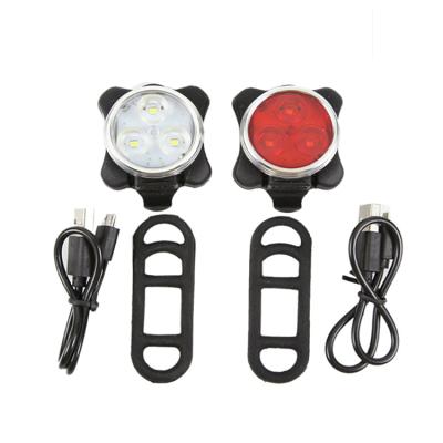 China New design waterproof bicycle light hot sale rechargeable rear safety bicycle led lights for sale