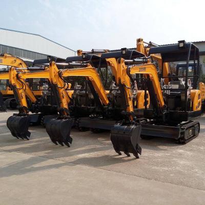 China Chinese Cheap Farms 1.8 Ton Mini Excavator Log Spinning Grapple for sale