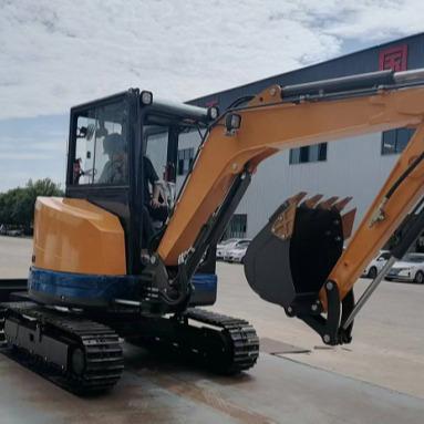 China Building Material Stores EURO V Certificate 3.5ton Compact Excavator Tracks for sale