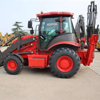 China Multifunctional Integral Frame Building Material Shop Front Loader TLB BSM388 With Backhoe for sale