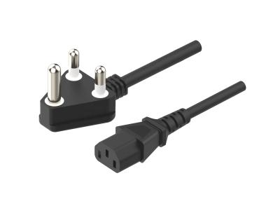 China Home Appliance South Africa Power Cord 3 Pin Power Cord Laptop Power Cord C13 for sale