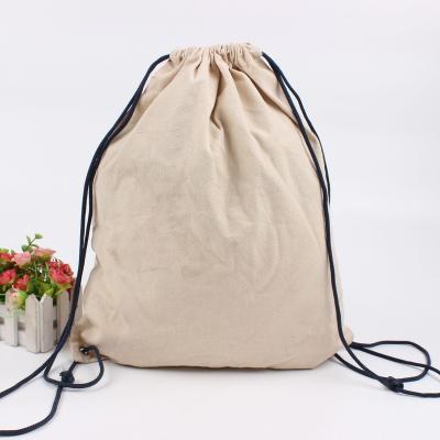 China Folding Eco Canvas Printed Cotton Suction Canvas String Bags Packaging Custom Logo Drawstring Bag Gym Dust Bag Customized Logo for sale