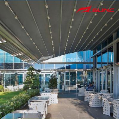 China Customized bioclimatic motorized retractable pergola easily assembled of high quality aluminum easily compiled modern design for sale