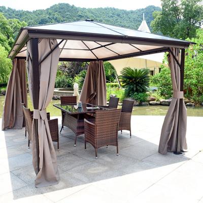 China Modern Modern Aluminum Outdoor Luxury Garden Gazebo Outdoor Furniture 3x4m Gazebo for sale