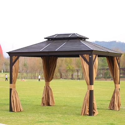 China Modern Design Furniture 10x12 Ft Garden Furniture Wooden Tent Gazebo Outdoor Patio Gazebo for sale