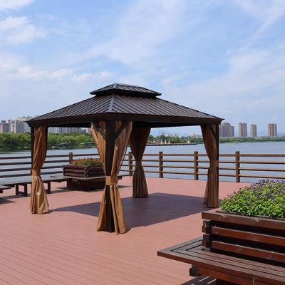 China Double Good Morden Furniture Roof Gazebo Garden Patio Party Garden Polycarbonate Modern Furniture Outdoor High Quality Good for sale