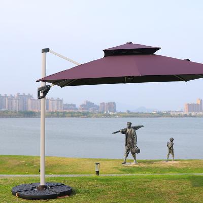 China Modern Modern Garden Customized Market Offset Outdoor Patio Hanging Umbrella for sale