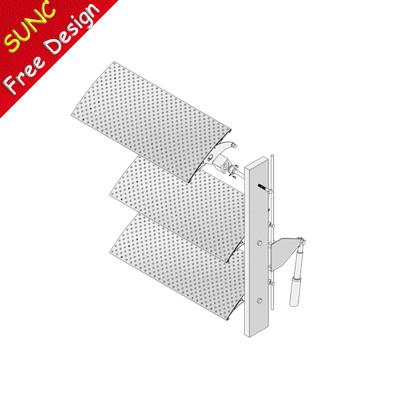 China Commercial Buildings Commercial Buildings Facade Aluminum Wide Sheet Canopy Frames 4 Size Sun Canopy System for sale