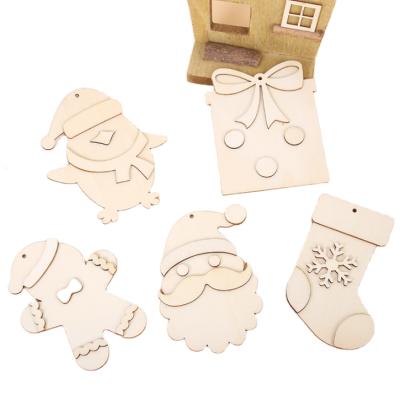 China eco-friendly wooden crafts diy 3d painting for christmas decoration gifts for sale