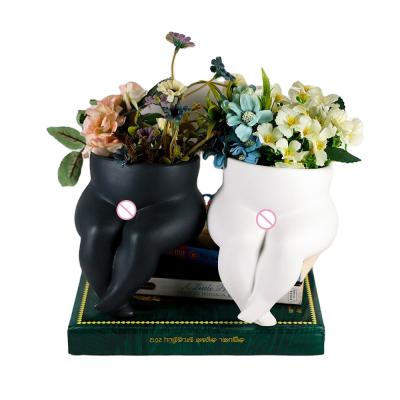 China Eco-friendly Wholesale Ceramic Vase Human Body Vase Design For Business Gift for sale