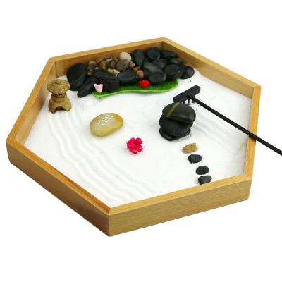 China Gifts and Decor Antique Imitation ZEN GARDEN TABLE KIT for sale