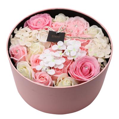 China Basic Cleansing Gift Box Cleanser Whitening Bath Valentine's Day Making Soap Flower for sale