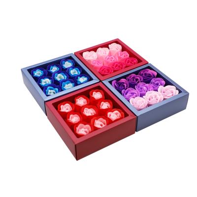 China OEM Artificial Rose Bouquet Gift Box Base Cleansing Whitening and Moisturizing Skin Care Bath Making Soap Flower for sale