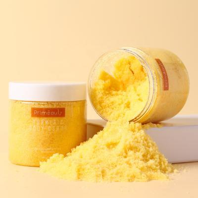 China Exfoliator manufacturer hot sale wholesale natural sugar natural skin care turmeric turmeric turmeric vegan turmeric body scrub for sale