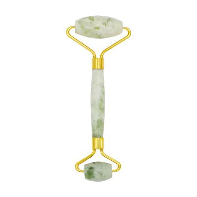 China Best Selling Beauty Face Rolling Multi Color Stone Facial Roller Jade Roller Natural Green Jade Roller For Body Massage for sale