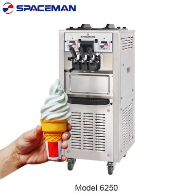 China Factory 3 Flavor Ice Cream Maker Soft Serve Floor Snacks High Quality Model Fresh Frozen Yogurt Machine for sale