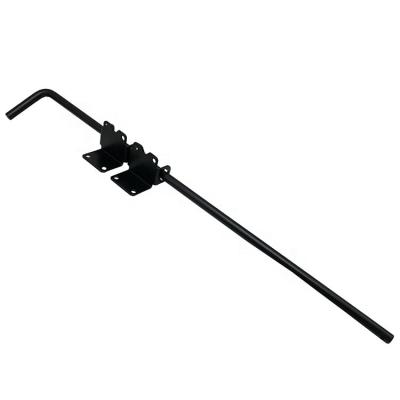 China Traditional Durable Using SS Heavy Duty Black Wood Vinyl Bolt Lock Door Drop Rod Cane Bolt for sale