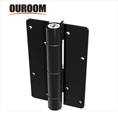 China Black Adjustable Spring Modern Folding Self Closing Aluminum Door Hinges For Iron Doors for sale