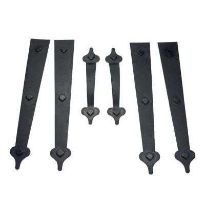 China Modern Easy Install Black Magnetic Decorative Garage Door Hardware Hinge Kit for sale