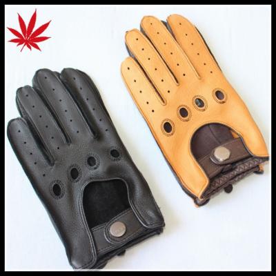 China Mens Deerskin Leather Gloves Mens Training Gloves with Luxury Deerskin Style, Elegant and Professional for sale