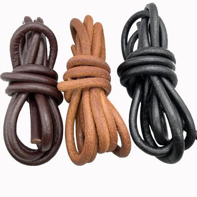 China Cowhide 2mm Genuine Leather Rope 8mm15mm Best Quality Many Kinds Of Size Colors for sale