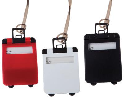 China Promotional cheap plastic suitcase shape suitcase shape luggage tag for airplane for sale