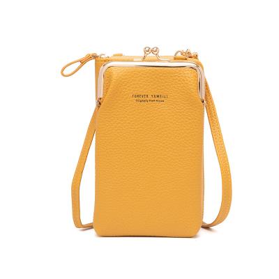 China Fashion Anti-theft Multifunctional Leather Purse Fitted Band Purse Messenger Crossbody Bag PU Shoulder Mobile Phone Bag Wallet ID Card Bag for sale