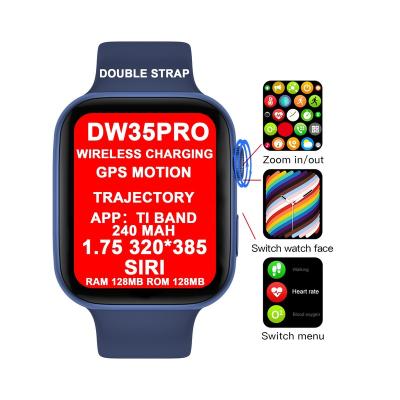 China 2021 new 1.75 inch 44mm touch screen smartwatch DW35 fk88 fk99 touchscreen sports plus dw35 pro smart watch for Android IOS for sale