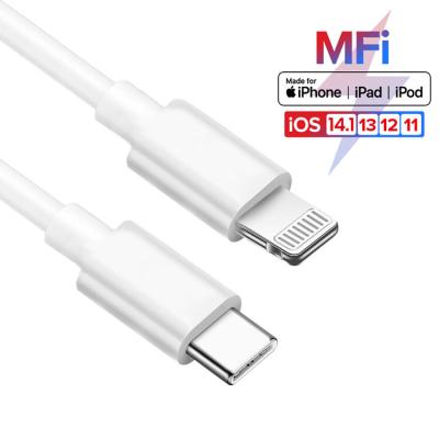 China OEM Mfi C94 Fast Charging Type C Cable To Light Up Charger Cable 3ft 6ft For Apple Iphone Cord Usb C To Light Up Fast Charging 3a Cable for sale