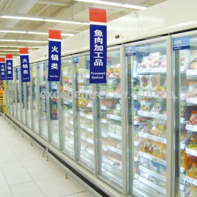 China Single-temperature OEM factory commercial upright freezer with glass doors with low price for sale