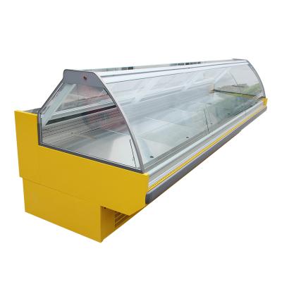 China Single-temperature supermarket meat display refrigerator fresh meat cooler refrigerator for sale for sale