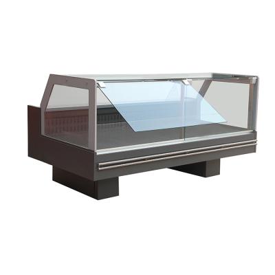 China Environmental Friendly Refrigerated Commercial Serving Counter Cabinet For Fresh Meat for sale